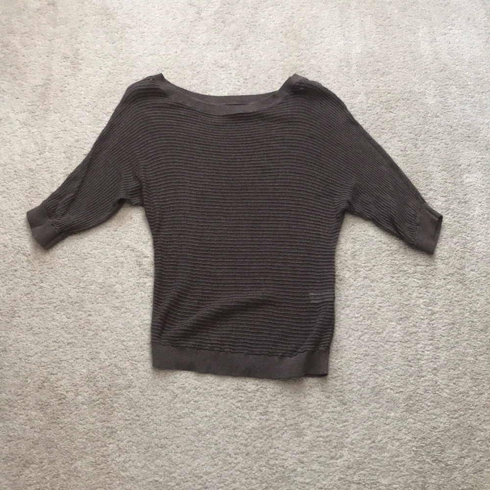 Express mesh tan top